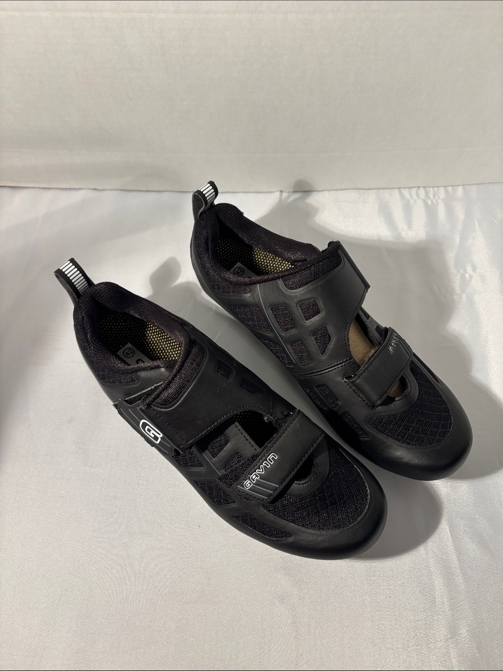 Unbranded Men’s Black Athletic Velcro Trainer Shoes